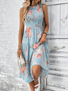 Summer Breeze: Small Floral Print Sleeveless Dress