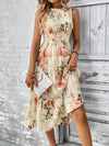 Summer Breeze: Small Floral Print Sleeveless Dress