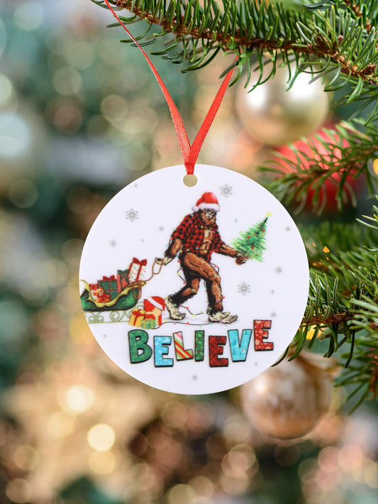 Add a festive touch to your <a href="https://canaryhouze.com/collections/ornaments" target="_blank" rel="noopener">Christmas home décor</a> with Santa's Chimpanzee acrylic pendant. This adorable decoration will bring a smile to everyone's face and add a playful element to your holiday festivities. Made of high-quality acrylic, it is sure to last for many years to come.