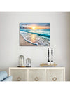 Wave of Sunset: Nordic Style Canvas Poster for Home Decoration