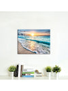 Wave of Sunset: Nordic Style Canvas Poster for Home Decoration