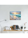 Wave of Sunset: Nordic Style Canvas Poster for Home Decoration