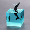 Ocean Resin Whale: A Magical Zodiac Cube Ornament, Night Light, and Novelty Gift for Valentine's Day, Bedroom, Nursery, or Bedside