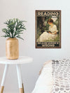 Display this vintage metal tin sign in your home library for a touch of literary charm. With the phrase "Reading Because Murder is Wrong," this sign adds a thoughtful and educational element to your decor. Made to last, this sign is a great addition to any book lover's collection.