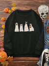 This Pumpkin & Leopard-print Halloween Thermal Lined Sweatshirt will keep you warm and spooky this season. Made with thermal-lined fabric, this sweatshirt is designed to provide ultimate comfort for you as your celebrate Halloween.