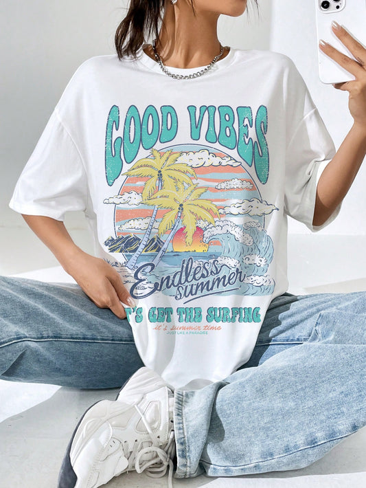 Unleash your summer style with our oversized printed women's t-shirt, featuring the stunning Summer Sunset Dreams design. Crafted for comfort and style, this t-shirt is perfect for all your warm weather adventures. Embrace the dreamy colors and effortlessly stand out in the crowd.