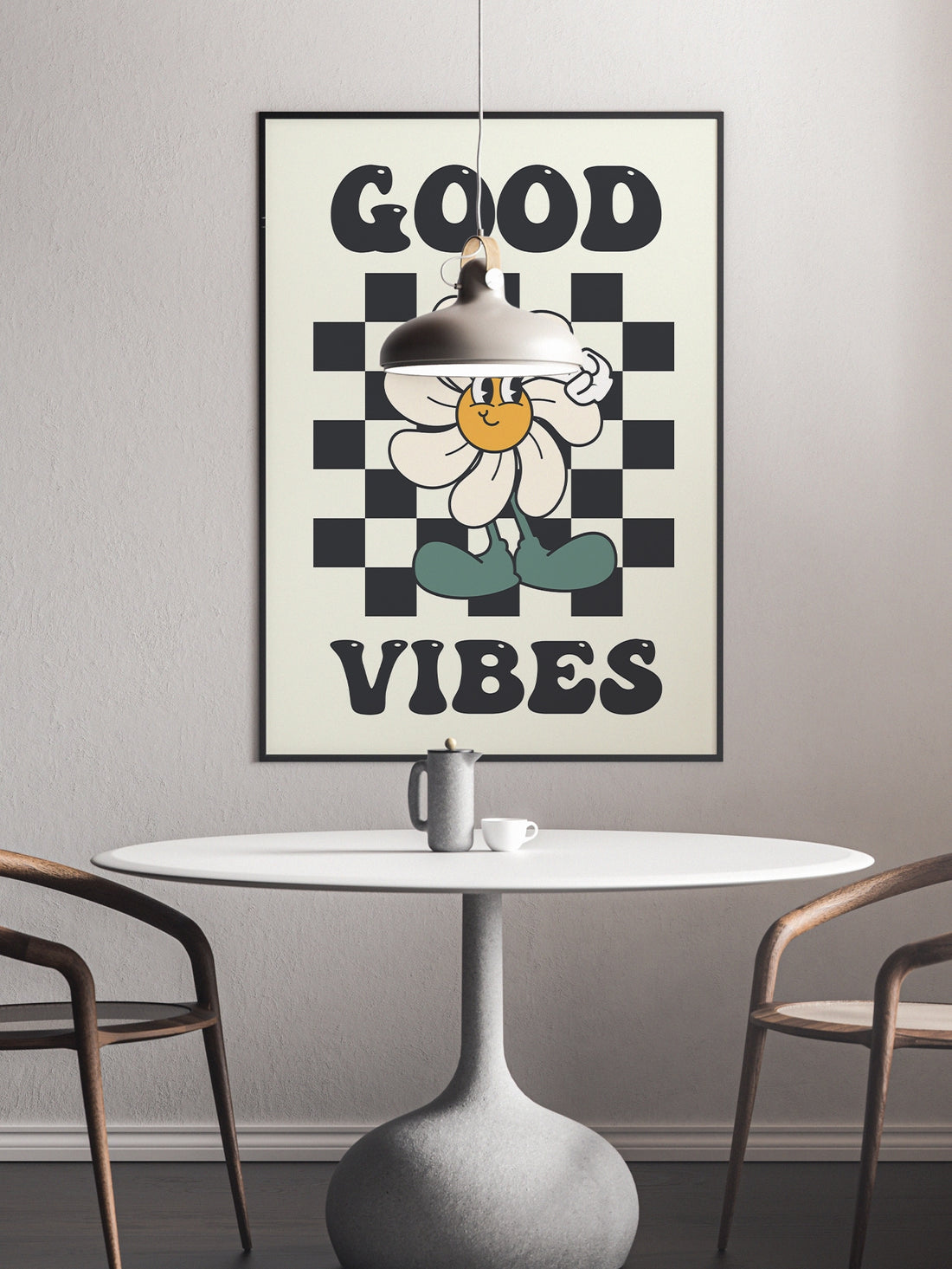 Elevate your living room decor with our Vintage Vibes <a href="https://canaryhouze.com/collections/printable-art">Canvas Art</a>. Featuring an abstract retro pattern, this canvas art adds a touch of nostalgia to your space. Crafted from high-quality materials, it is durable and long-lasting. Transform your space with this unique piece, perfect for any vintage lover.