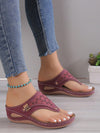 Chic and Comfortable Hollow Out Wedge Slide Sandals for Summer