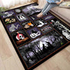 Spook up Your Living Room with Gothic Halloween Area Rugs – Non-slip, Soft Velvet Rug for a Hauntingly Beautiful Home Décor