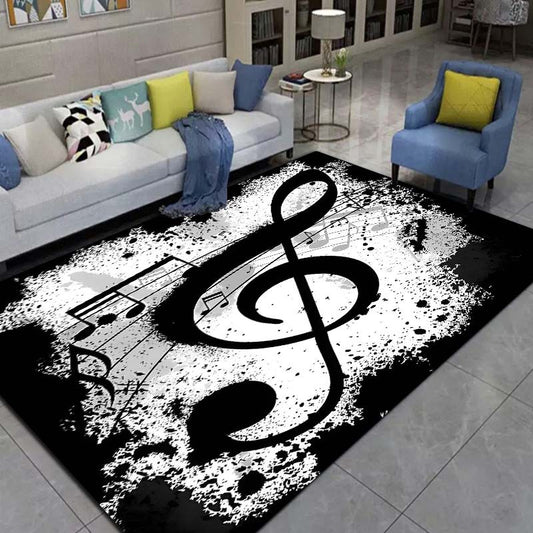 Modernize and elevate any room with our Music Notes Area Rug. Crafted from crystal velvet, this durable, machine-washable rug is designed to last, and its non-slip backing ensures it stays in place. A unique addition to your living room, bedroom, or other space, this rug is perfect for enhancing your home décor.
