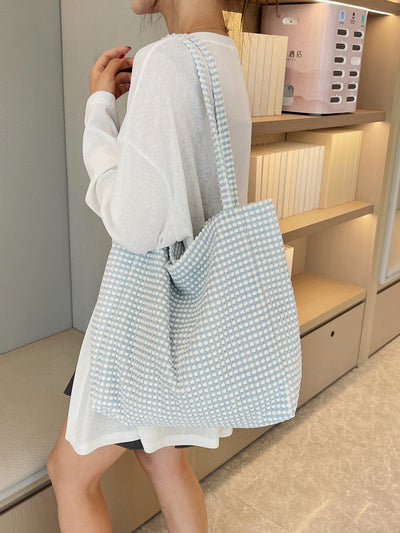Chic Woven Shoulder Tote: The Ultimate Minimalist Handbag for Work, Travel, and Shopping