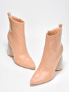 Sparkle and Shine: Cape Robbin Biba Patent Rhinestone High Block Ankle Boots