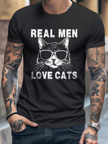 Upgrade your wardrobe with our casual and cool Cat Letter Graphic <a href="https://canaryhouze.com/collections/tshirt" target="_blank" rel="noopener">Tee</a>. Made for the trendy and hip man, this tee features a stylish cat design and bold lettering, perfect for adding a touch of personality to any outfit. Embrace your unique style with this must-have addition to any stylish collection.