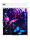 Modern Butterfly Polyester Bathroom Curtain: Waterproof and Moisture Resistant