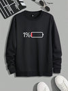 Bold & Trendy: Men's Battery Graphic Sweatshirt – A Stylish Statement Piece