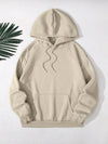 Cute and Cozy: Cactus Letter Graphic Drawstring Thermal Lined Hoodie