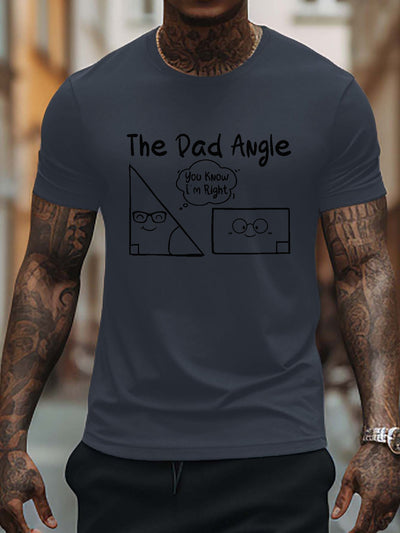 Stay Stylish and Playful with our Cute Cartoon Angle Pattern Men's Trendy Graphic T-Shirt: Perfect Summer Gift for Men