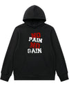 No Pain, No Gain: The Ultimate Graphic Print Hoodie for Active Men