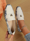 Square Head Metal Buckle Backless Loafers: Fashionably Flat