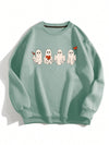 Cozy up with Spooky Style: Essence Plus Halloween Print Thermal-Lined Sweatshirt