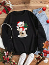 Stay cozy and festive this holiday season with our Christmas Bear Print Thermal Lined Sweatshirt. Our sweatshirt features a thermal lining to keep you warm, and a fun Christmas bear print to add some holiday cheer to your wardrobe. Stay stylish and snug with this must-have holiday essential.