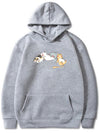 Wild and Cozy: Men's Tired Animal Print Hoodie - A Trendy and Comfortable Hooded Pullover for Men