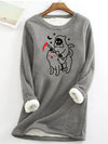 Halloween Ghost and Cat Print Pullover Sweatshirt: A Versatile and Stylish Addition to Your Women's Clothing Collection