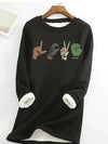 Halloween Lover: Spooktacular Graphic Print Sweatshirt for Women