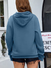 Cozy Christmas Delight: Kangaroo Pocket Drawstring Thermal-Lined Hoodie