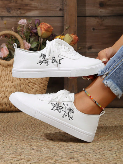 Boost your style and comfort with our Pure White Lace-Up English Style Leather Sport <a href="https://canaryhouze.com/collections/women-canvas-shoes" target="_blank" rel="noopener">Shoes</a>. Designed for students, these fashionable and breathable sneakers provide the perfect balance of fashion and function. Elevate your look and stay comfortable all day long.