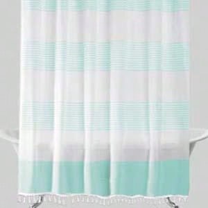 Boho Chic Tassel Shower Curtain - Add Rustic Charm to Your Bathroom!