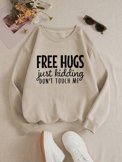 Stay warm and fashionable with our Slogan Graphic Thermal Lined Sweatshirt. This cozy sweatshirt features a thermal lining to keep you warm and a stylish slogan graphic for added charm. Make a statement while staying comfortable in our sweatshirt.