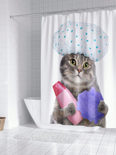 Transform your bathroom into a playful paradise with our Whimsical Cartoon Cat Printed <a href="https://canaryhouze.com/collections/shower-curtain" target="_blank" rel="noopener">Shower Curtain</a>! Featuring a charming cat design, this curtain is sure to bring a touch of whimsy to your daily routine. Made from high-quality materials, it's both durable and stylish. Elevate your bathroom experience today!