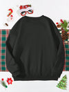 Festive Comfort: Unveiling the Christmas and Letter Print Thermal Lined Sweatshirt