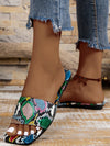 Bold Colored Snake Print Flat Sandals: Elevate Your Fashion Game with Trendy Footwear