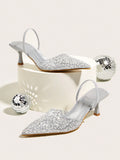 Introducing the ultimate fashion statement for spring and summer: the Dazzling Pearl and Rhinestone High Heel <a href=