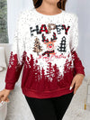 Cozy Christmas Print Sweatshirt for the Festive Season