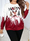 Cozy Christmas Print Sweatshirt for the Festive Season