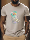 Summer Outdoor Trend: Stylish Skeleton-Pattern Men's T-Shirt for a Trendy Look
