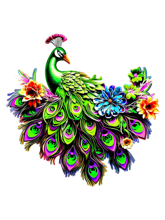 Colorful Metal Peacock Ornament for All Occasions - Indoor and Outdoor Home Decor, Garden Decor, Party Decor, and More!
