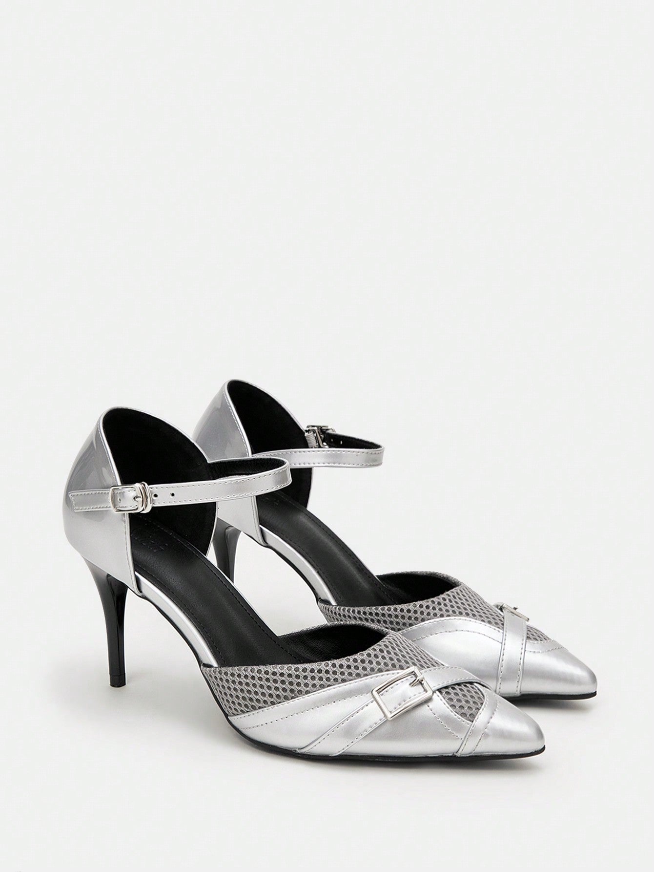 Elevate your style with these Chic and Stylish pumps! The pointed toe design and <a href="https://canaryhouze.com/collections/women-canvas-shoes" target="_blank" rel="noopener">chunky heel</a> provide a slimming effect for a flattering look. Adorned with rhinestone decor, these pumps add a touch of glamour to any outfit. Perfect for any occasion, these shoes are a must-have for every fashionable woman.