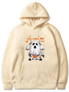 Halloween Moo-vement: Men's Dairy Cow Pattern Hoodie with Kangaroo Pocket