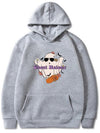 Halloween Moo-vement: Men's Dairy Cow Pattern Hoodie with Kangaroo Pocket