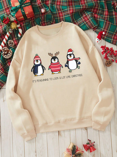 Stay cozy this Christmas season with our Christmas Slogan Graphic Thermal Lined Sweatshirt. This sweatshirt features a thermal lining for optimal warmth retention and a festive holiday design that will spread the Christmas cheer.