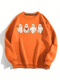 Stay snug this season with this Halloween-inspired thermal-lined sweatshirt. Crafted from soft, comfortable fabric, this on-trend piece is designed with a timeless print and classic long-sleeve construction to ensure you stay cozy through fall.