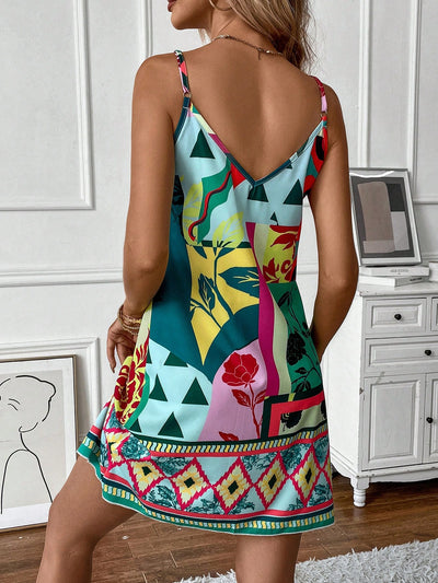 Summer Vibes: Floral Patchwork Cami Dress