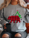 This Christmas Bear Print Sweatshirt is perfect for adding a festive touch to your wardrobe. Soft and cozy, the long sleeve, crew neck design is made from a warm and comfortable fabric for a snug fit. Great for casual or everyday wear.