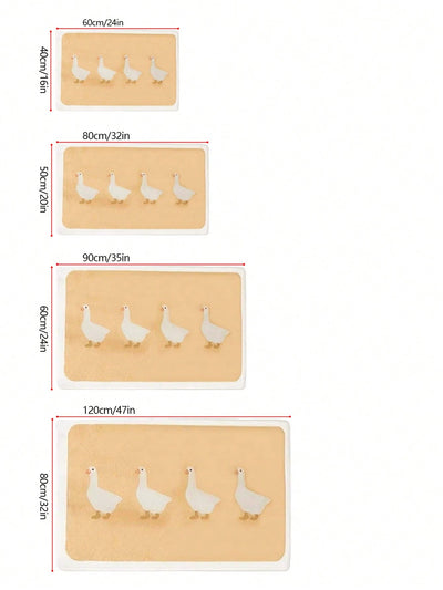 Duck Pattern Anti-Slip Bath Rug: Quack Your Way to a Safe and Stylish Bathroom