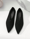 Sleek and Stylish: Women's Pointed Toe Flat Shoes with Slimming Effect