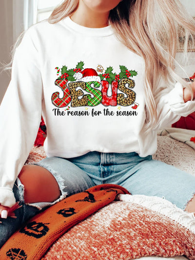 Christmas Jesus Print Sweatshirt: A Cozy and Festive Addition to Your Wardrobe